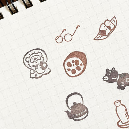 Swaying Tanuki Stamp